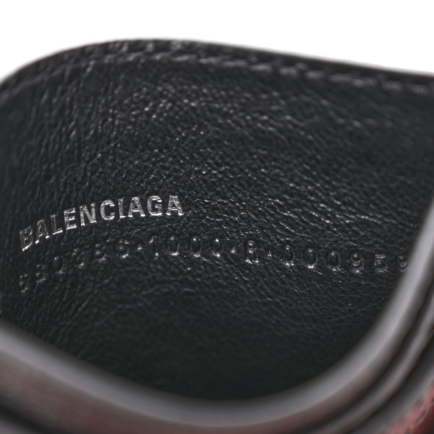 X BALENCIAGA BB Monogram Web Ophidia Card Holder Black