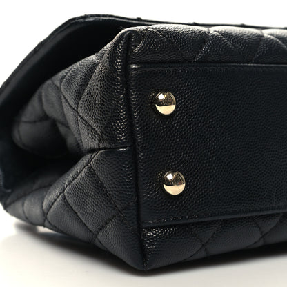 Chanel Caviar Quilted Mini Coco Handle Flap Black 9 of 10