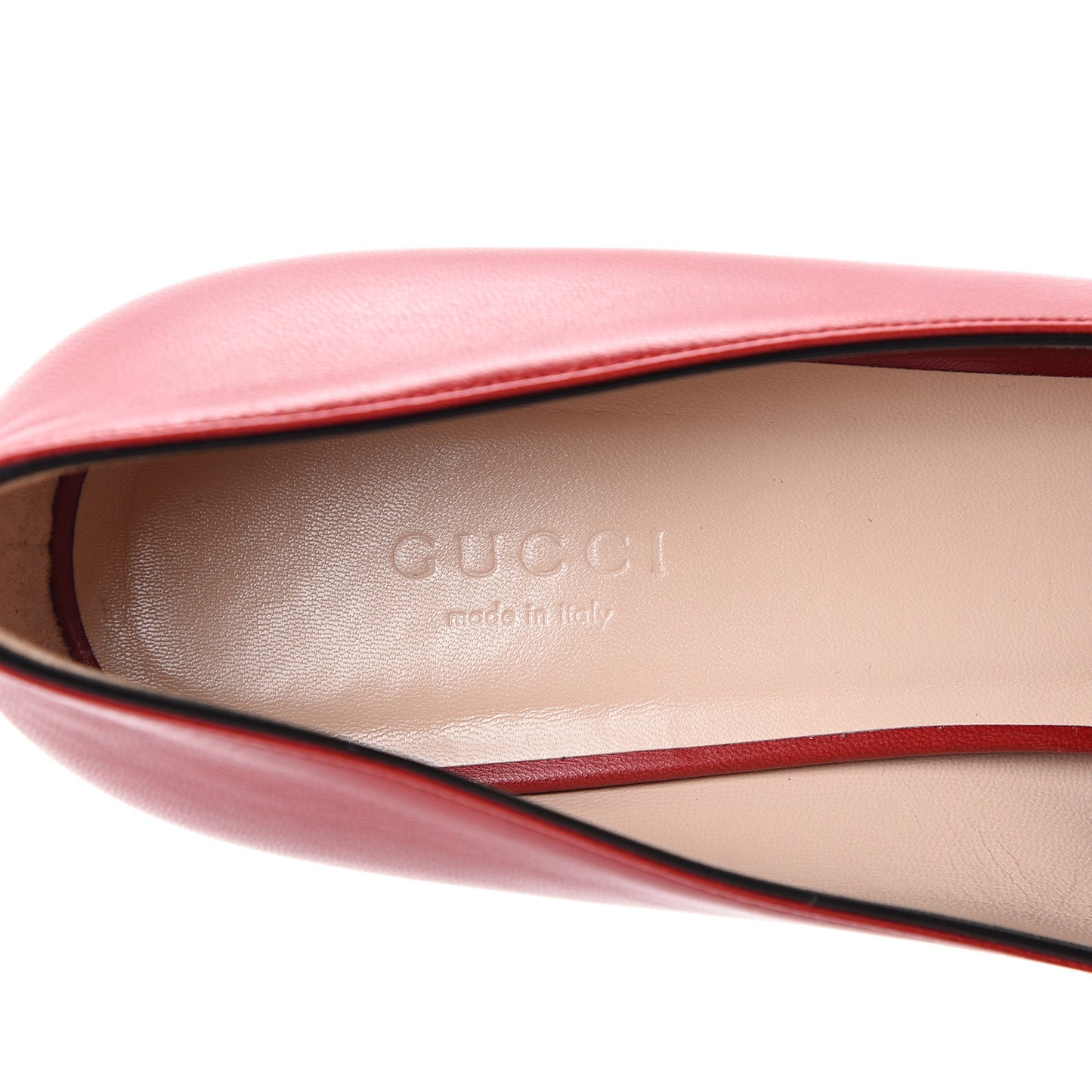 Malaga Kid GG Marmont Fringe 50mm Loafer Pumps 41 Hibiscus Red