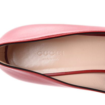 Gucci Malaga Kid GG Marmont Fringe 50mm Loafer Pumps 41 Hibiscus Red 6 of 11