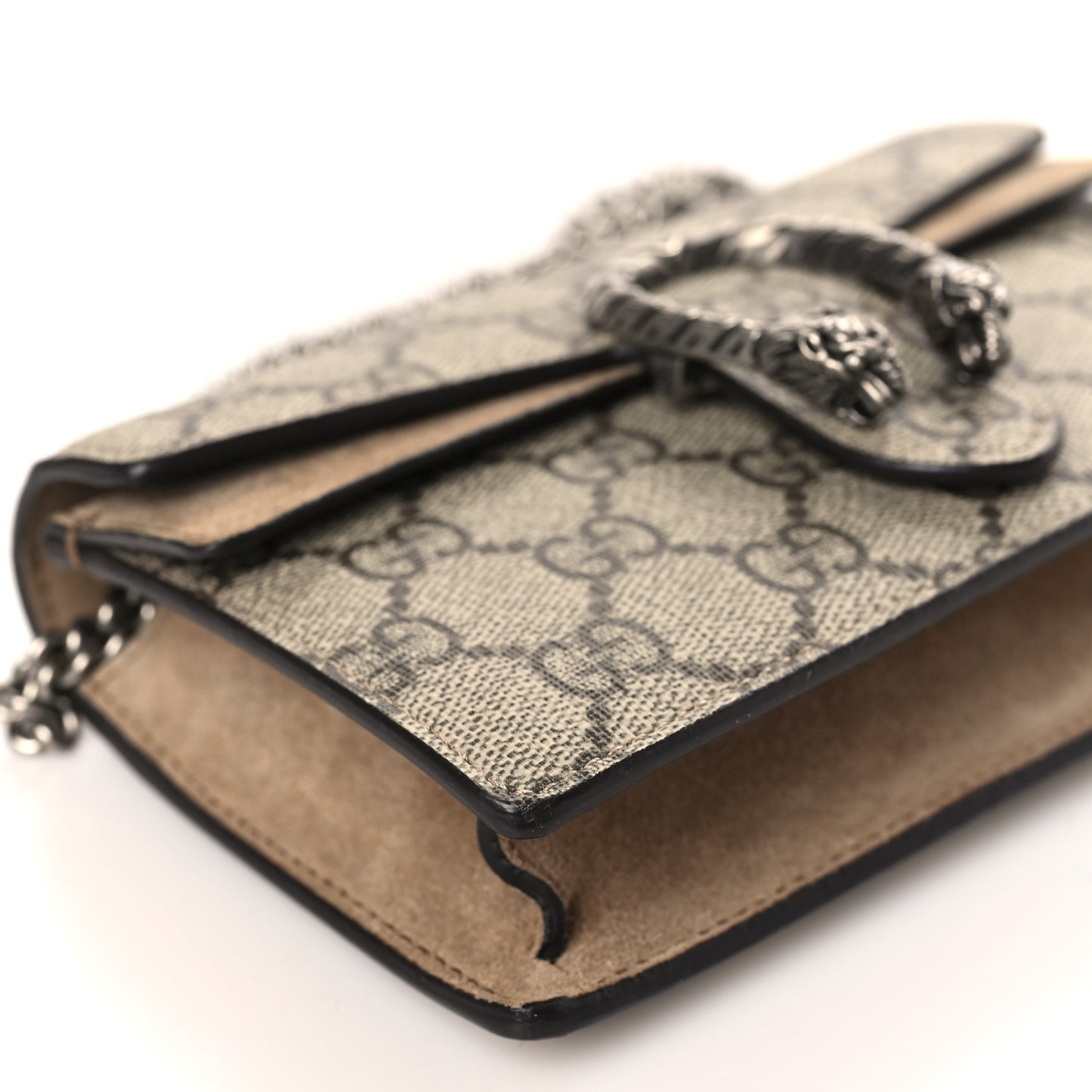 GG Supreme Monogram Super Mini Dionysus Shoulder Bag Taupe