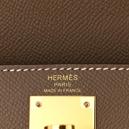 Hermes Epsom Kelly Sellier 28 Etoupe 6 of 11