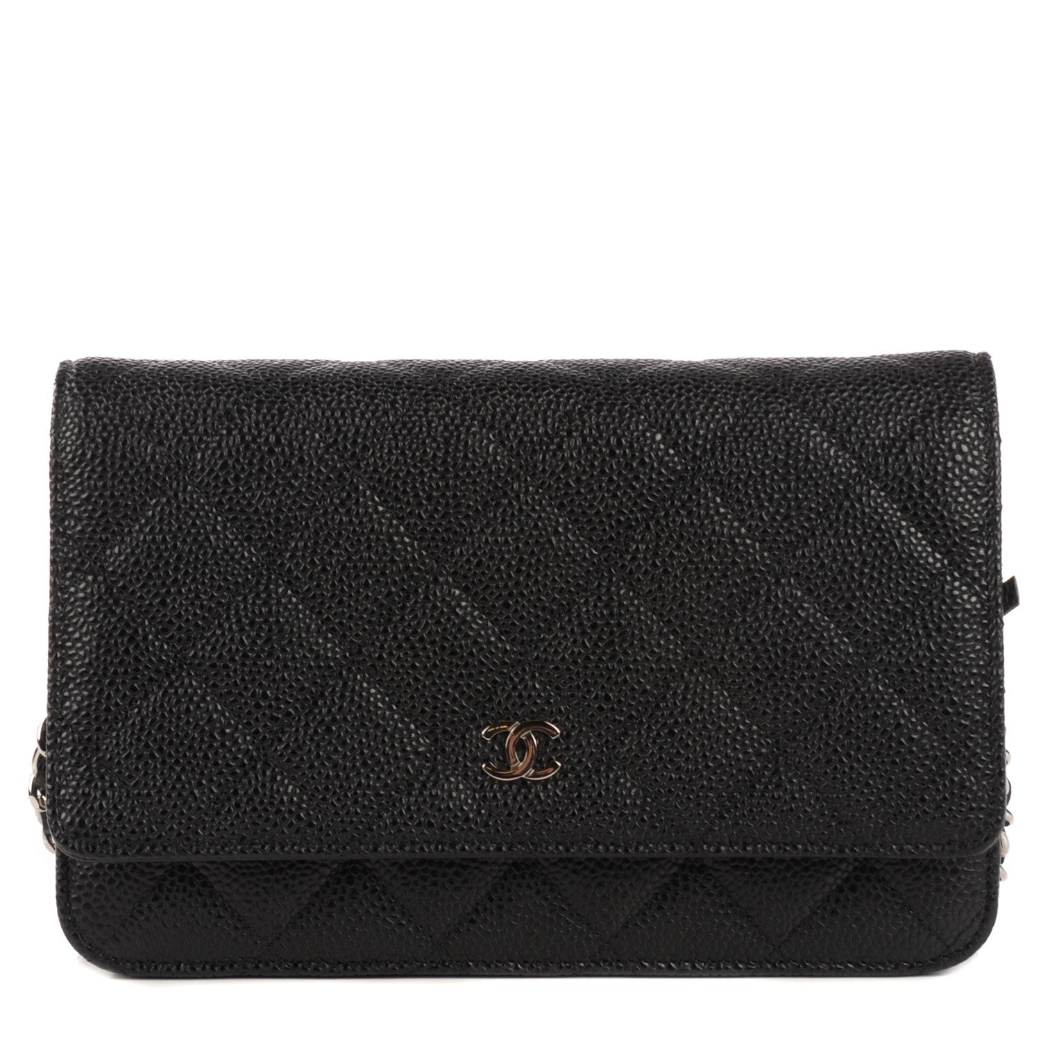 Chanel Caviar Quilted Wallet On Chain WOC Black 1 of 9