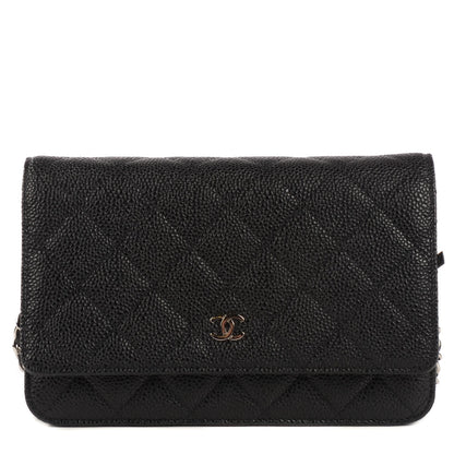 Chanel Caviar Quilted Wallet On Chain WOC Black 1 of 9