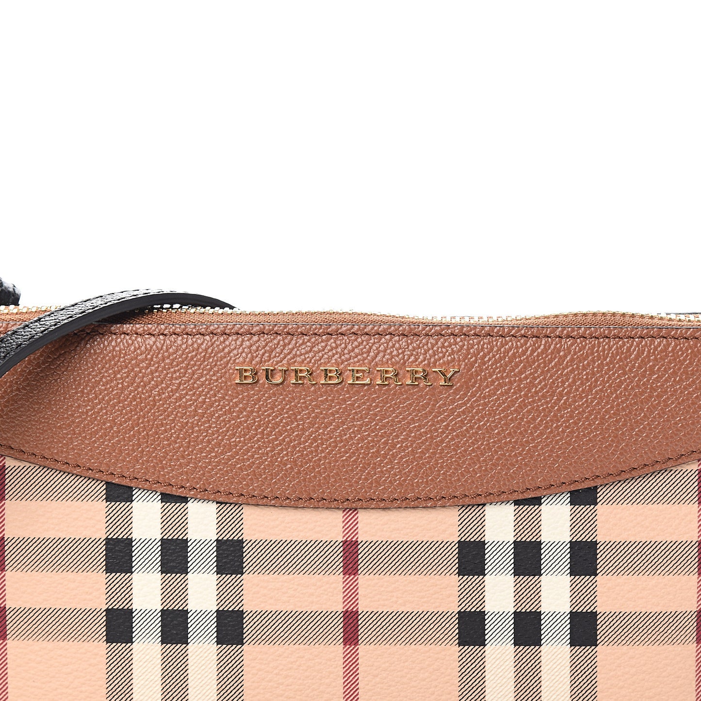 Haymarket Check Peyton Crossbody Clutch Bag Toffee
