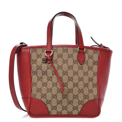 Gucci Monogram Small Bree Tote Red 1 of 7