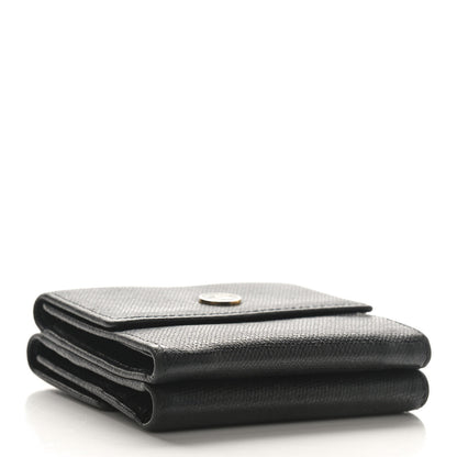 Chanel Grained Calfskin CC Button Flap Wallet Black 4 of 9