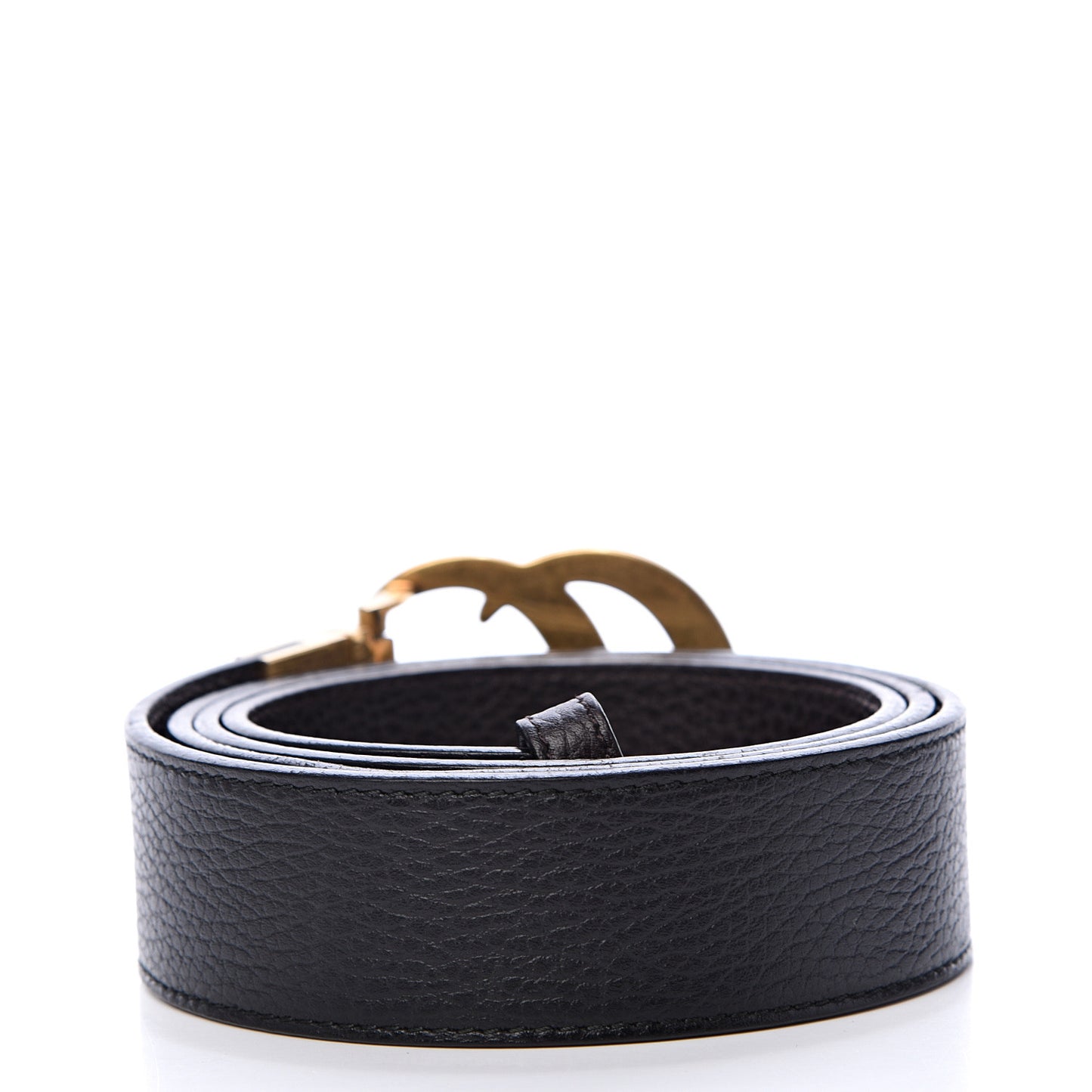 Calfskin Double G Reversible 37mm Belt 105 42 Black Cocoa