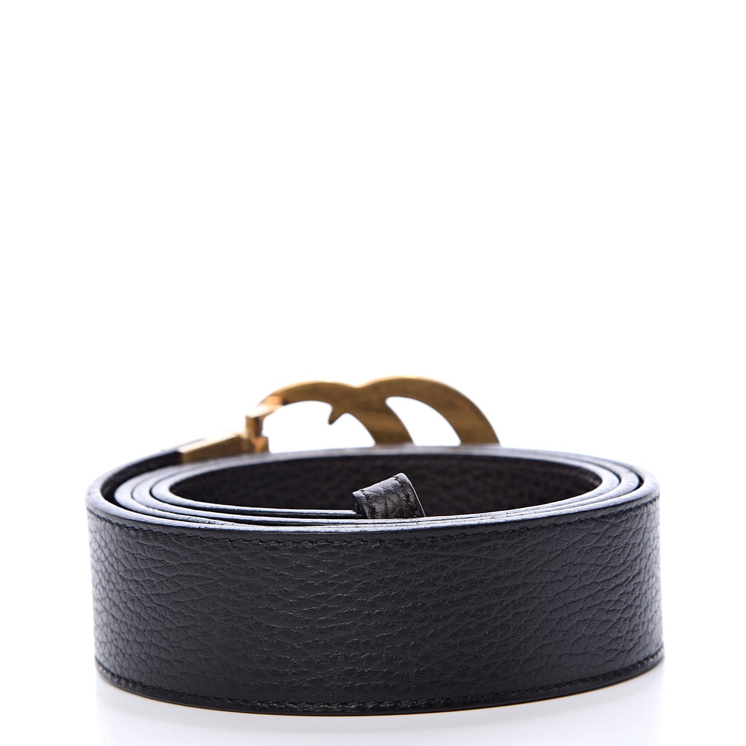 Gucci Calfskin Double G Reversible 37mm Belt 105 42 Black Cocoa 2 of 8
