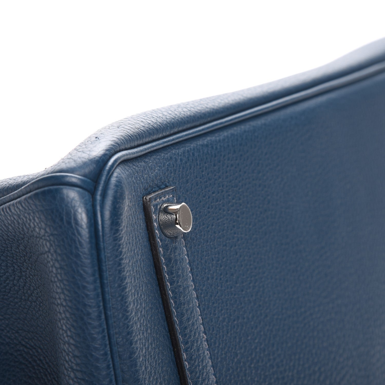 Hermes Taurillon Clemence Birkin 35 Bleu De Prusse 11 of 24