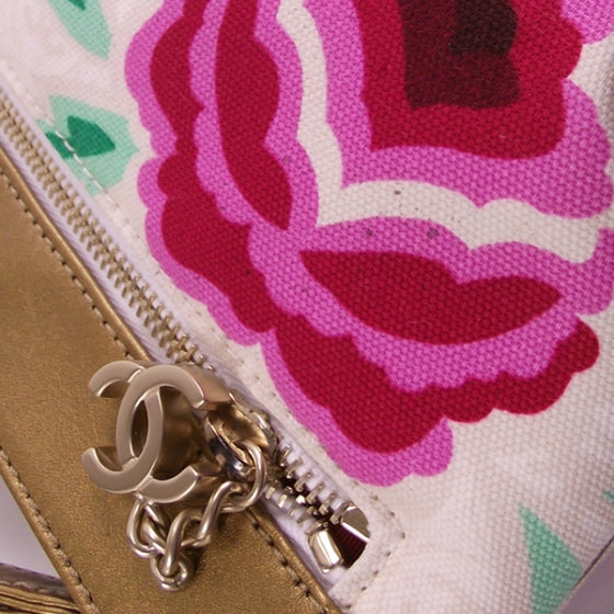 Chanel CC Logo CLUTCH Wristlet Floral 7 of 11
