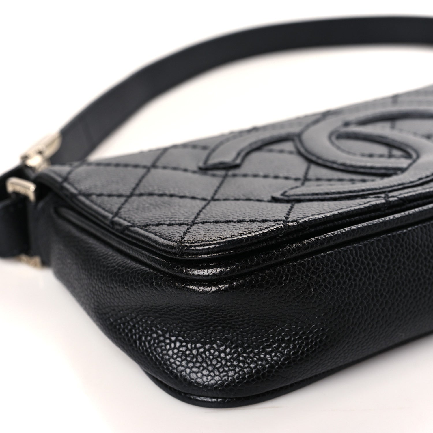 Chanel Caviar Quilted Timeless CC Flap Shoulder Bag Black 8 of 9