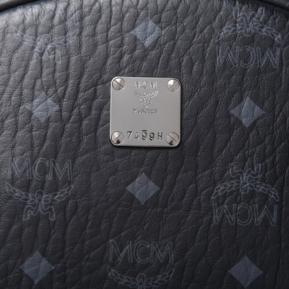 MCM Visetos Medium Side Studs Stark Backpack Black 8 of 8