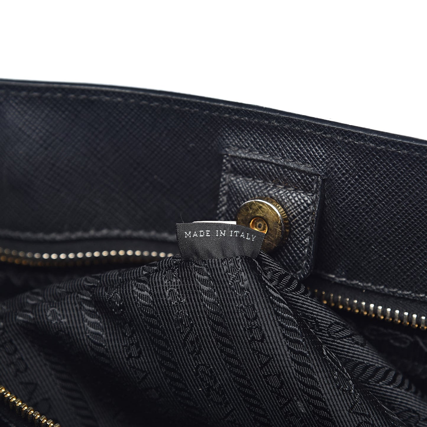Saffiano Lux Large Tote Black
