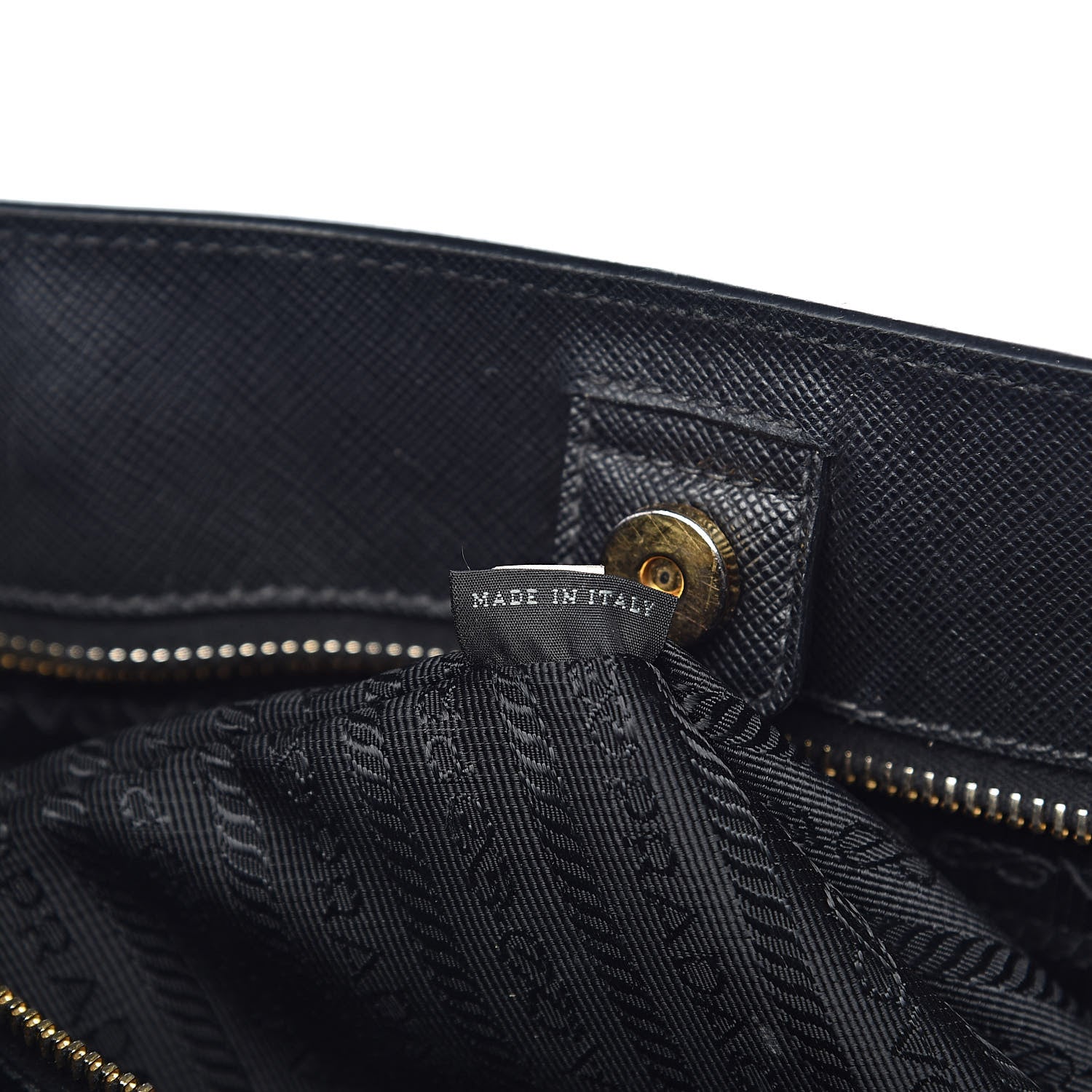 Prada Saffiano Lux Large Tote Black 7 of 17
