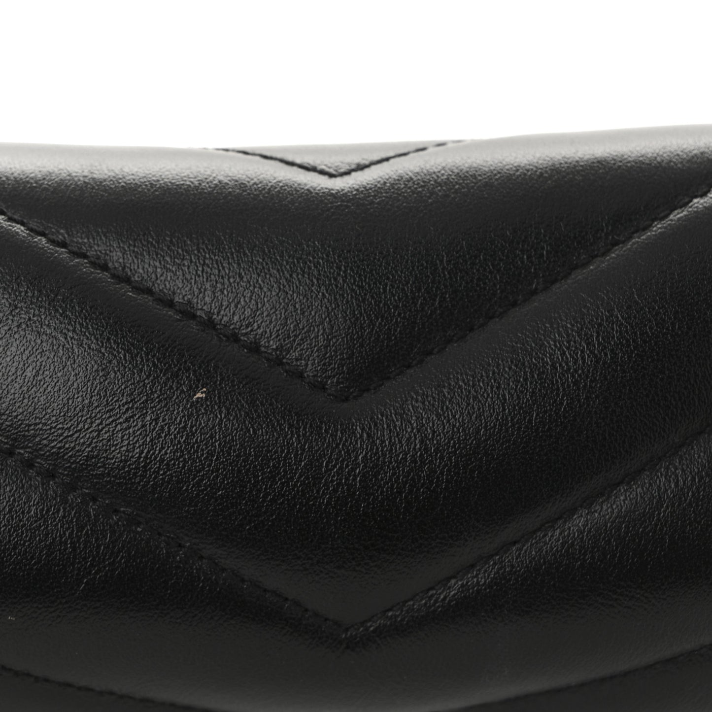 Calfskin Y Quilted Monogram Toy Loulou Crossbody Bag Black