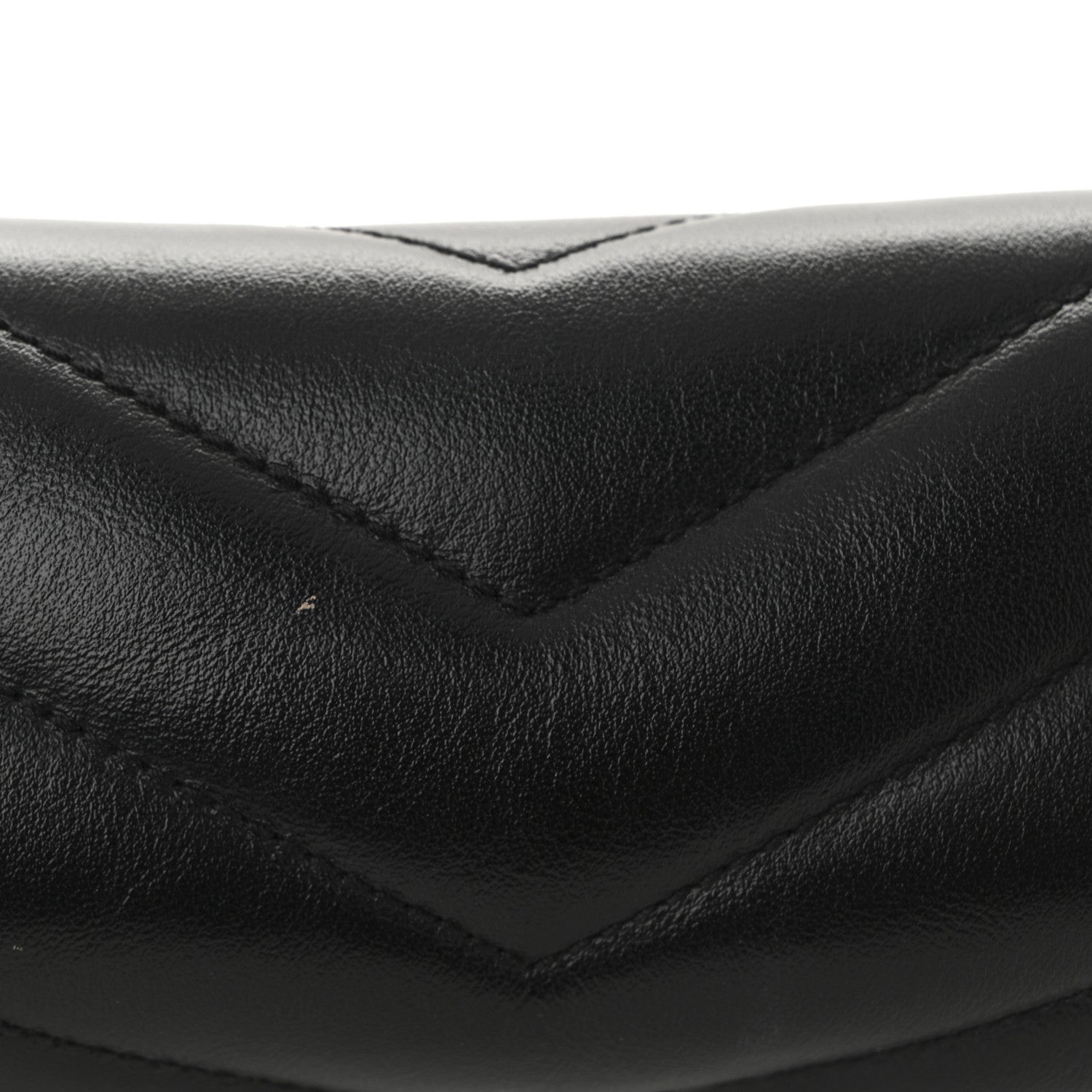 Saint Laurent Calfskin Y Quilted Monogram Toy Loulou Crossbody Bag Black 11 of 12