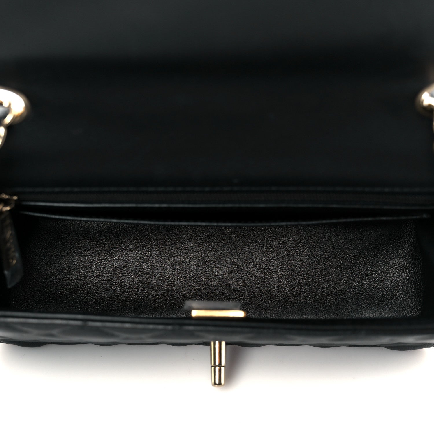 Chanel Lambskin Quilted Mini Rectangular Flap Black 5 of 12