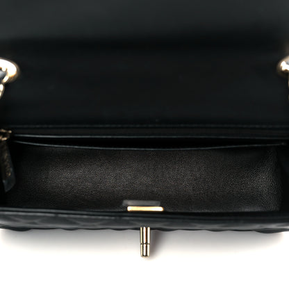 Chanel Lambskin Quilted Mini Rectangular Flap Black 5 of 12
