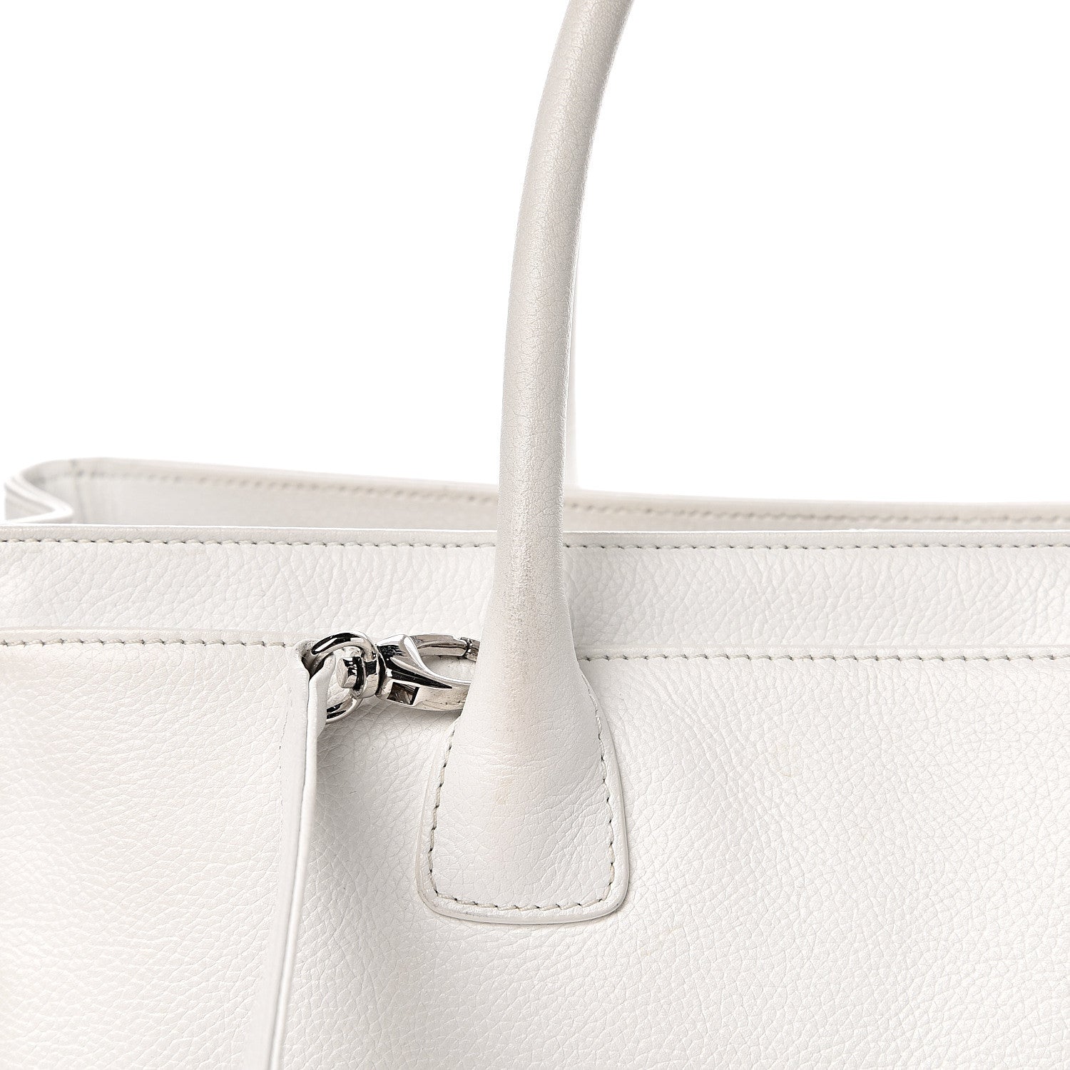 Chanel Caviar Cerf Executive Shopper Tote White 13 of 24