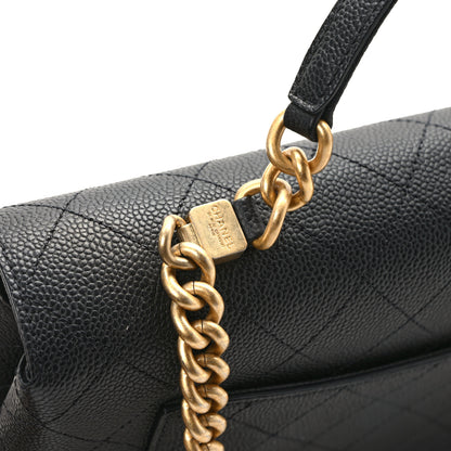 Chanel Grained Calfskin Stitched Flap Black 13 of 13