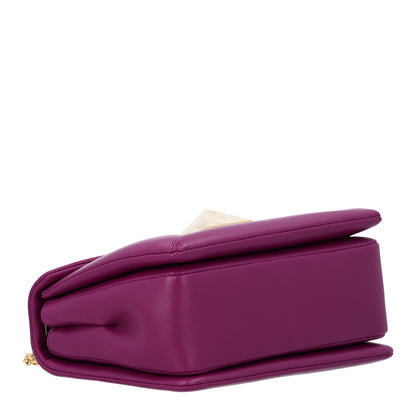 Valentino Garavani Nappa One Stud Chain Clutch Prune 4 of 10