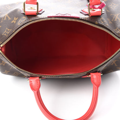 Louis Vuitton Monogram Totem Speedy 30 Flamingo 5 of 10
