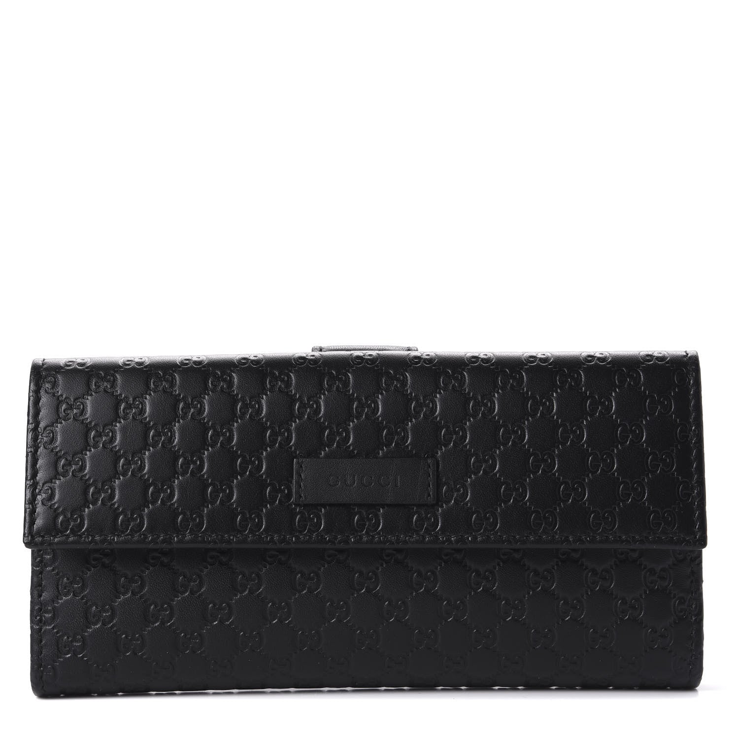 Gucci Microguccissima Continental Flap Wallet Black 1 of 10