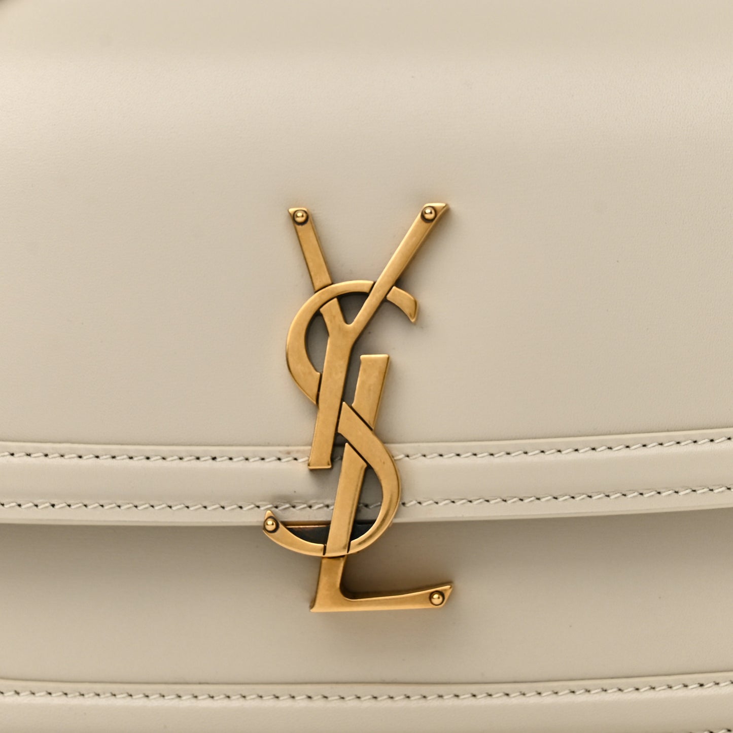 Smooth Calfskin Monogram Small Solferino Satchel Crema Soft