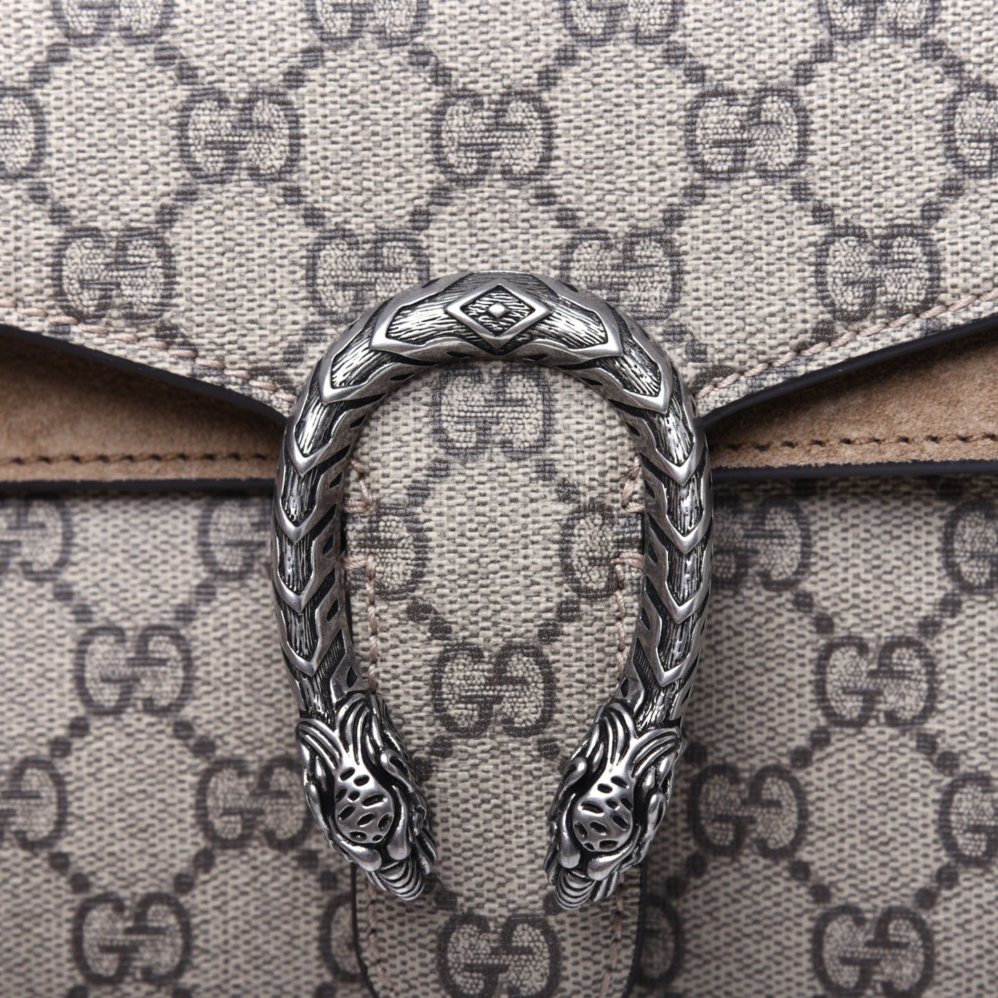 GG Supreme Monogram Mini Dionysus Shoulder Bag Taupe