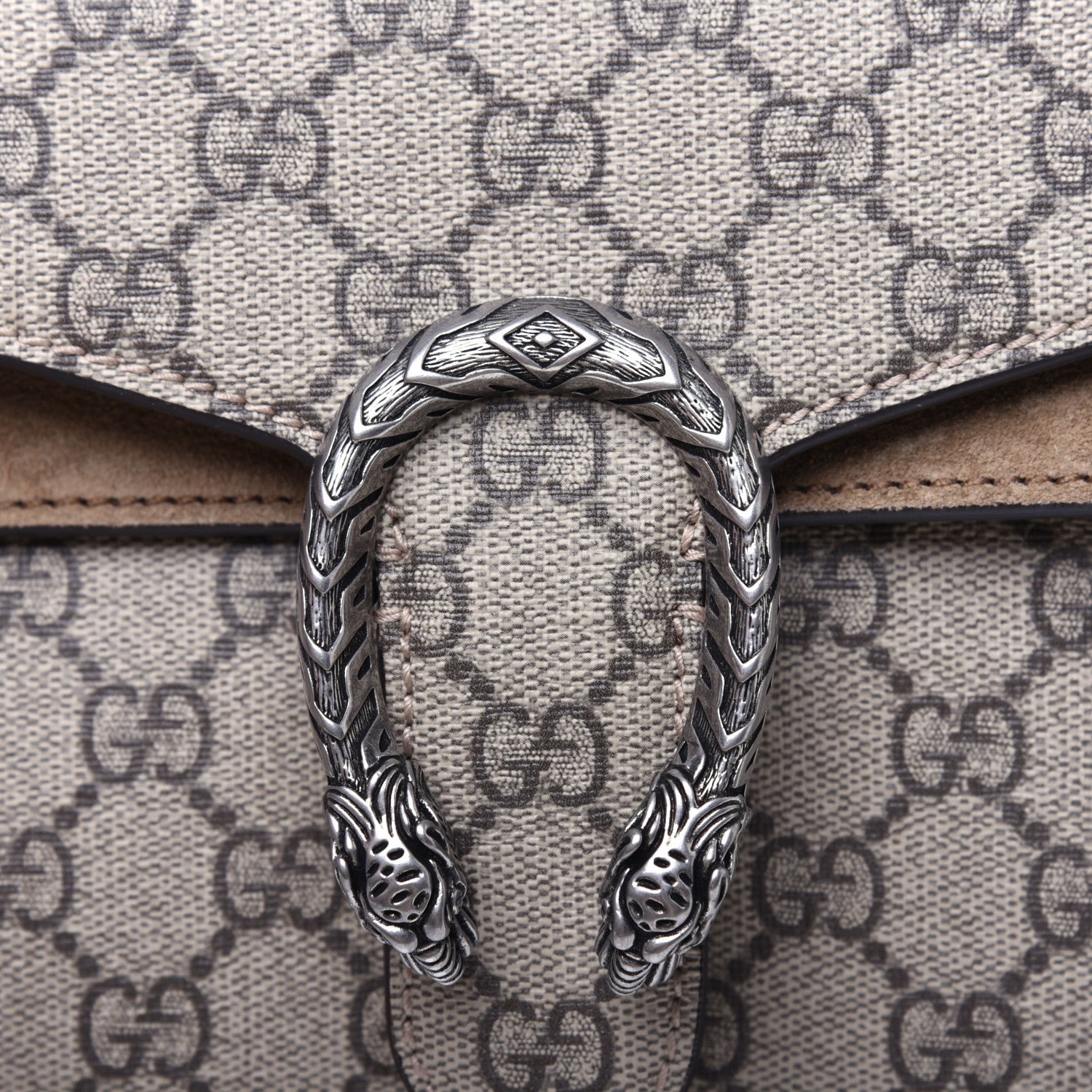 Gucci GG Supreme Monogram Mini Dionysus Shoulder Bag Taupe 11 of 14