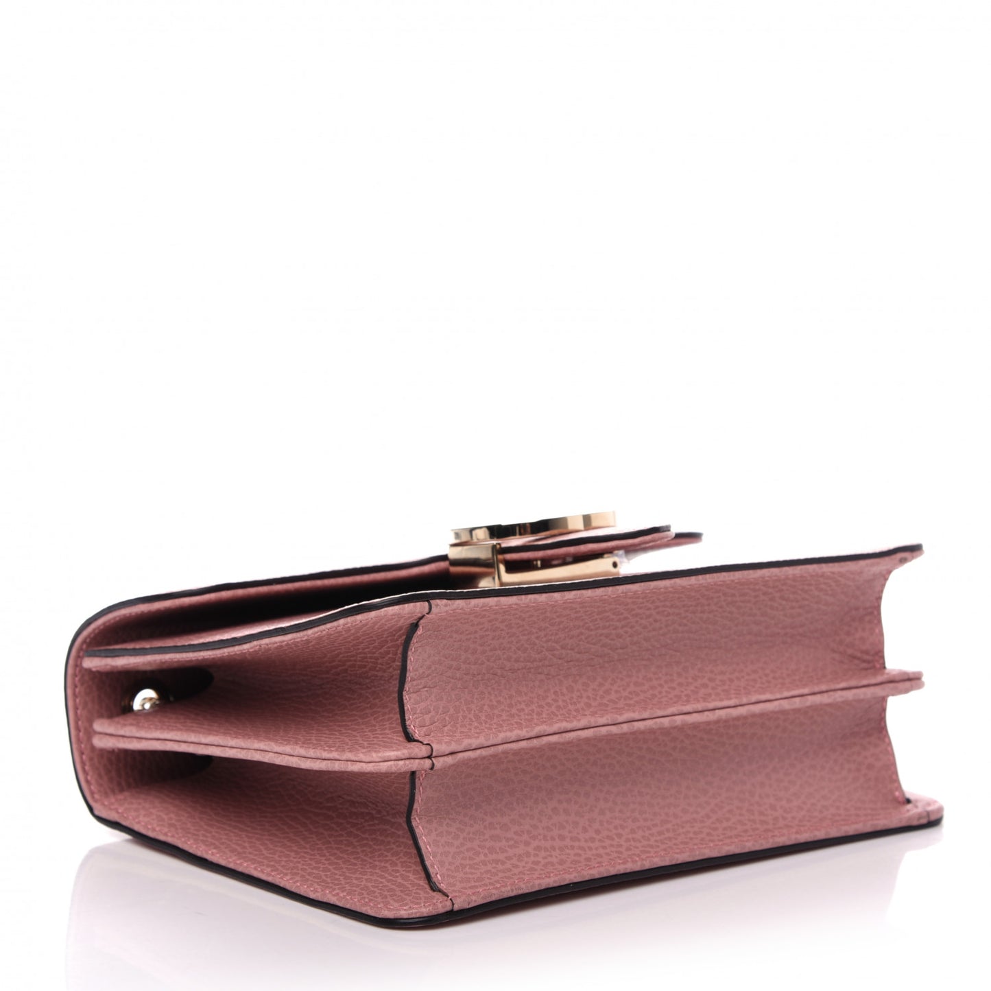 Dollar Calfskin Small Interlocking G Shoulder Bag Soft Pink