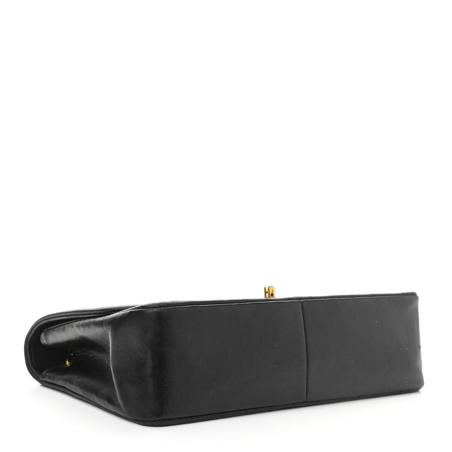 Lambskin Quilted Medium Single Flap Black