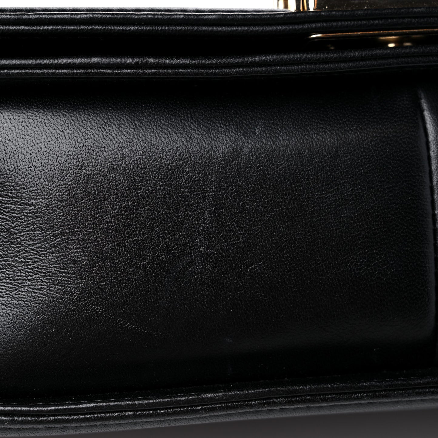 Lambskin Chain Quilted Medium Boy Flap Black