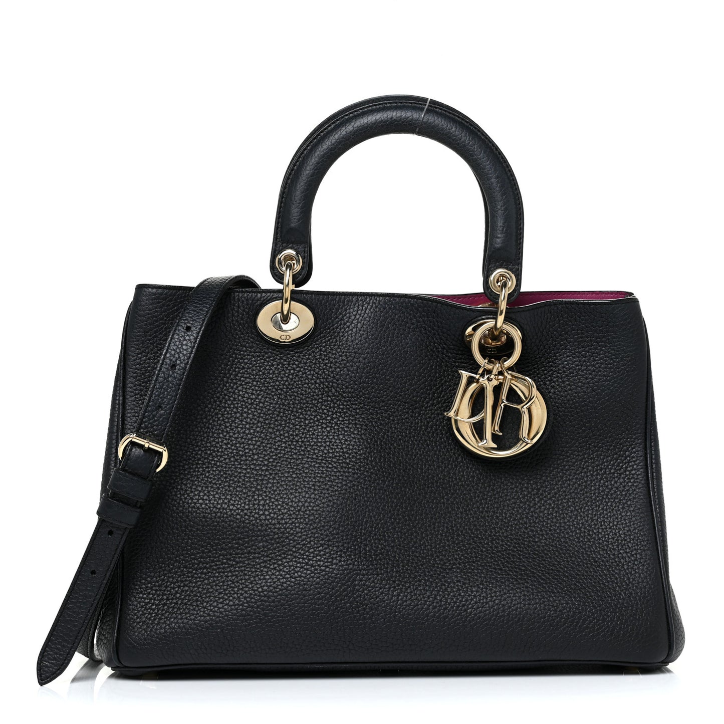 Bullcalf Medium Diorissimo Tote Black Rose Indien