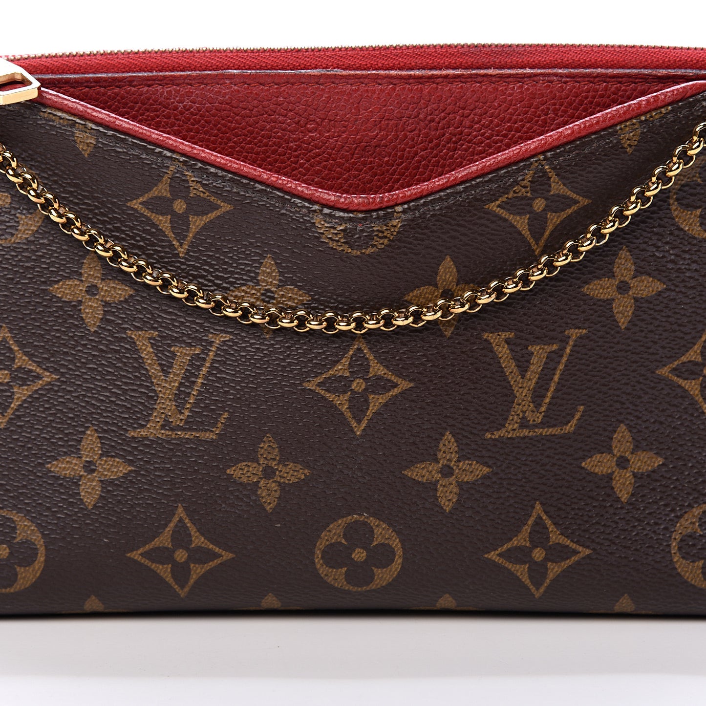 Monogram Pallas Clutch Cherry