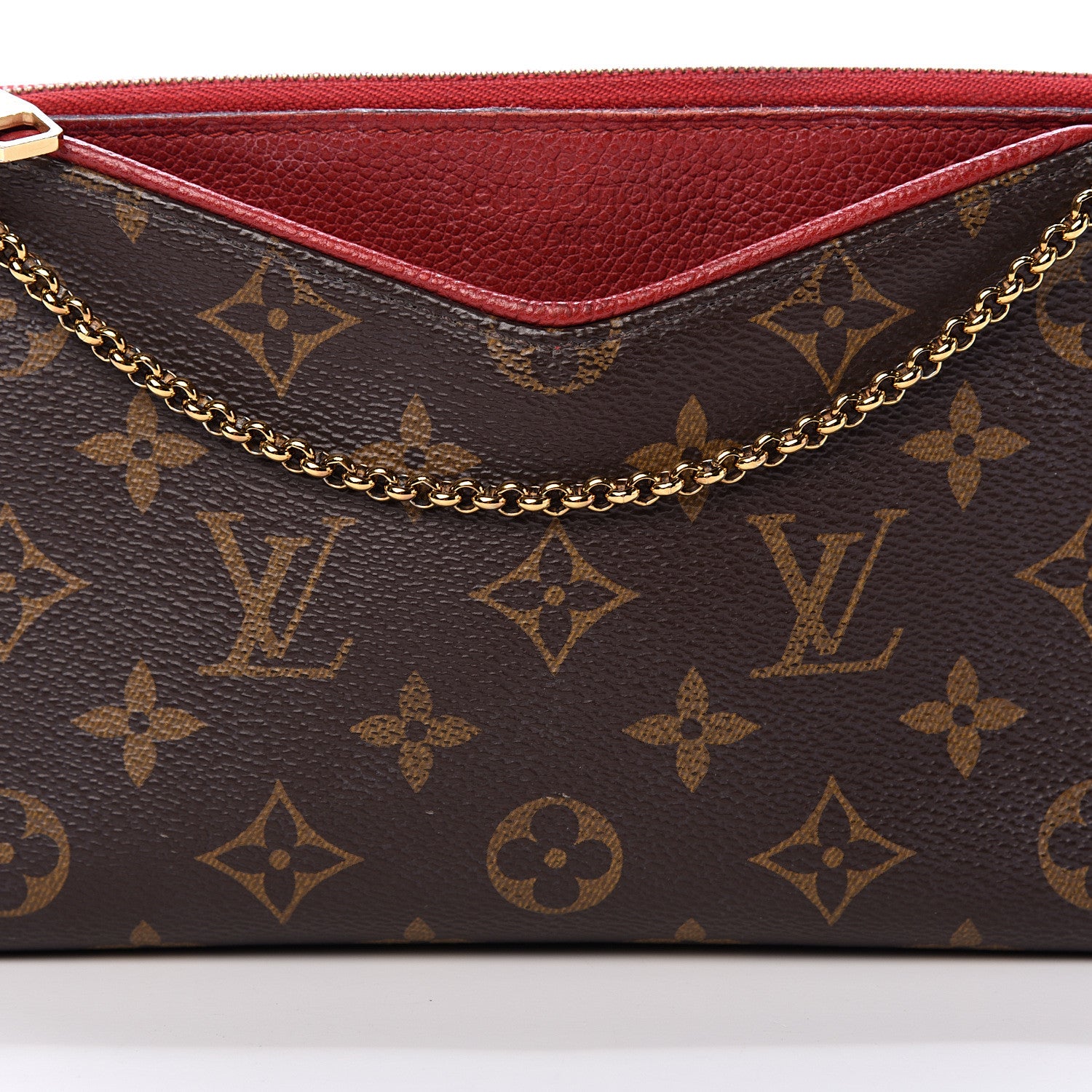 Louis Vuitton Monogram Pallas Clutch Cherry 7 of 15