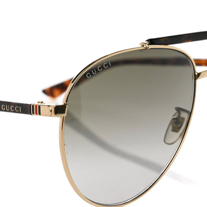 Gucci Aviator Sunglasses GG0014S Brown 5 of 6