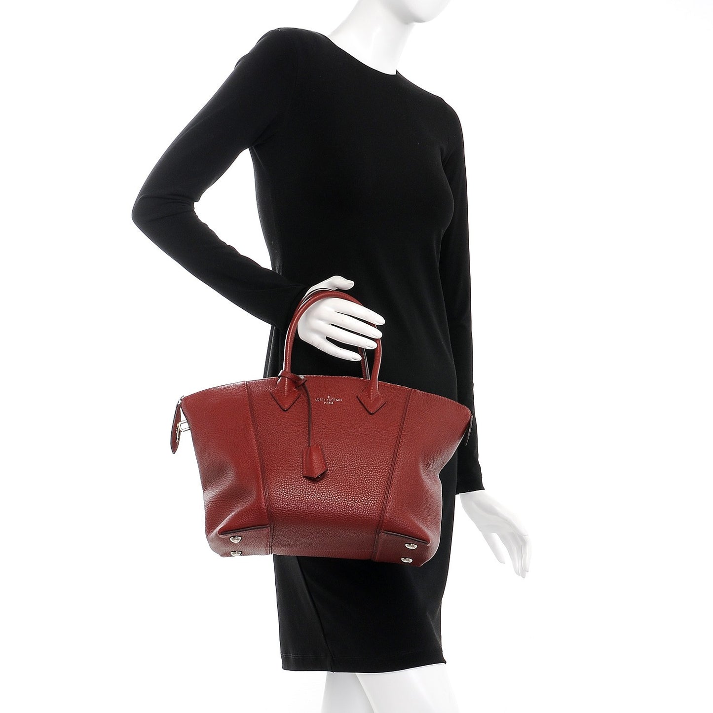 Cuir Taurillon Soft Lockit PM Griotte