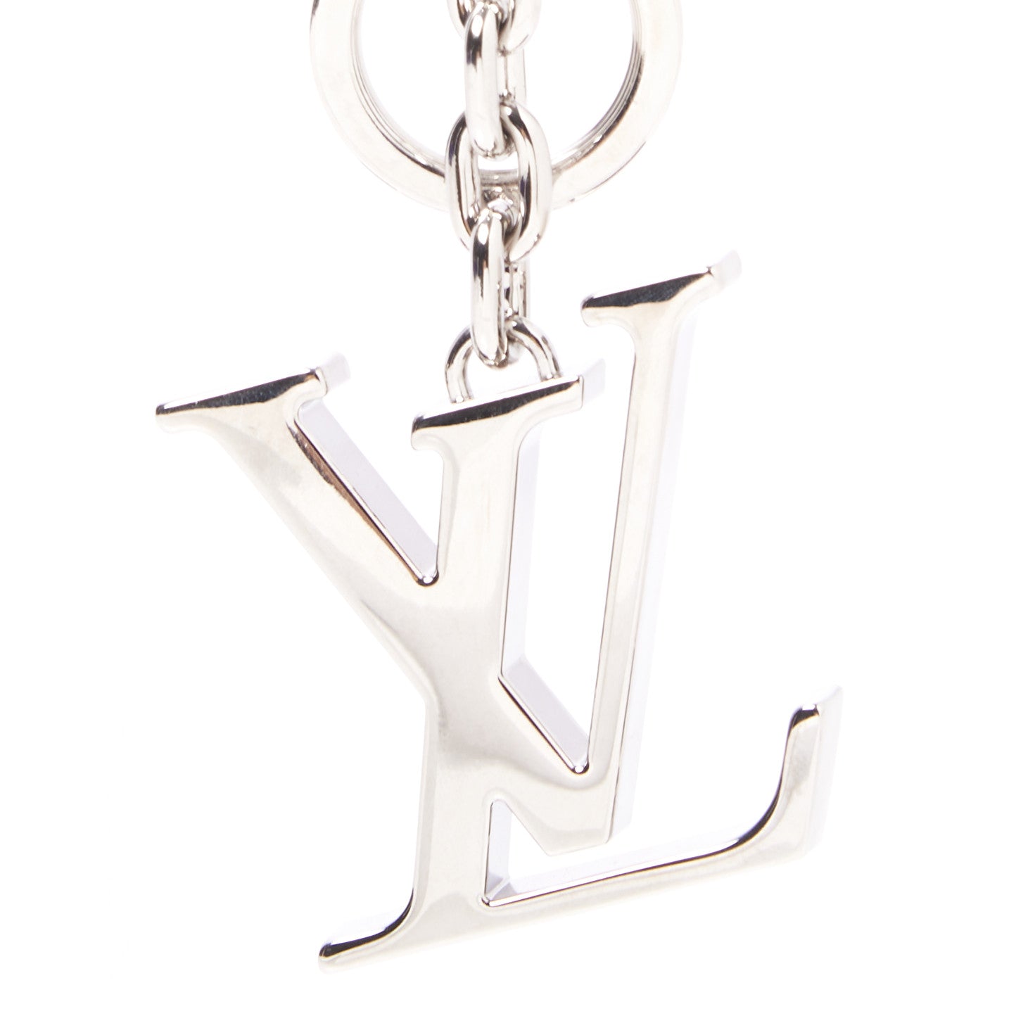 Louis Vuitton LV Facettes Bag Charm Key Holder Silver 5 of 6