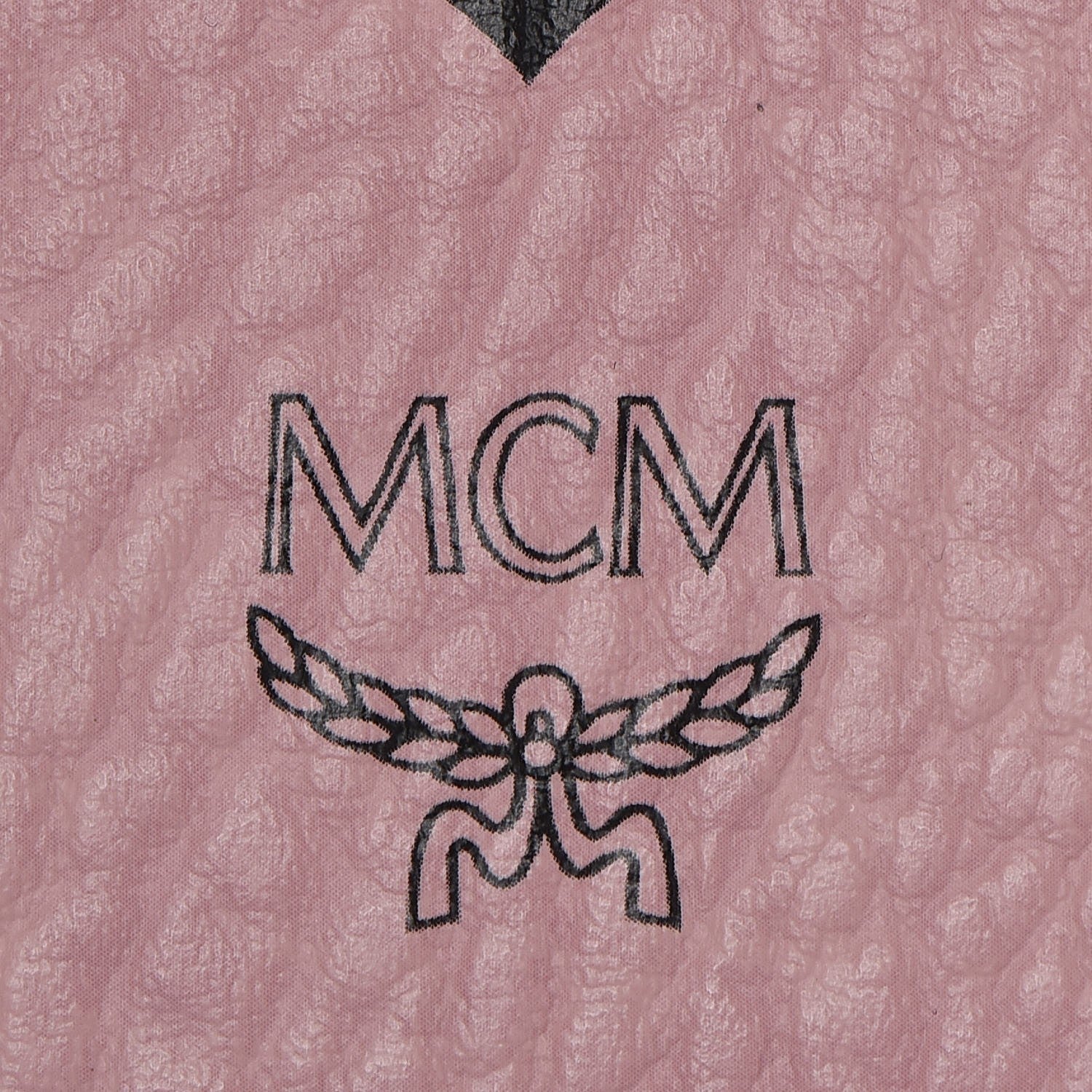 MCM Visetos Medium Anya Zip Top Shopper Tote Pink 8 of 14