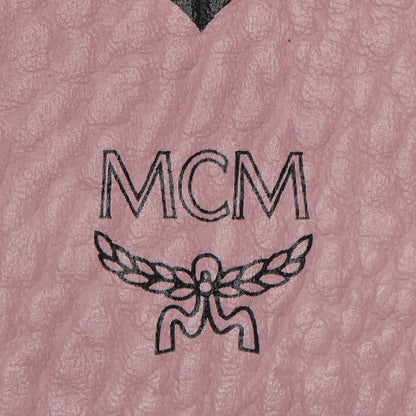 MCM Visetos Medium Anya Zip Top Shopper Tote Pink 8 of 14