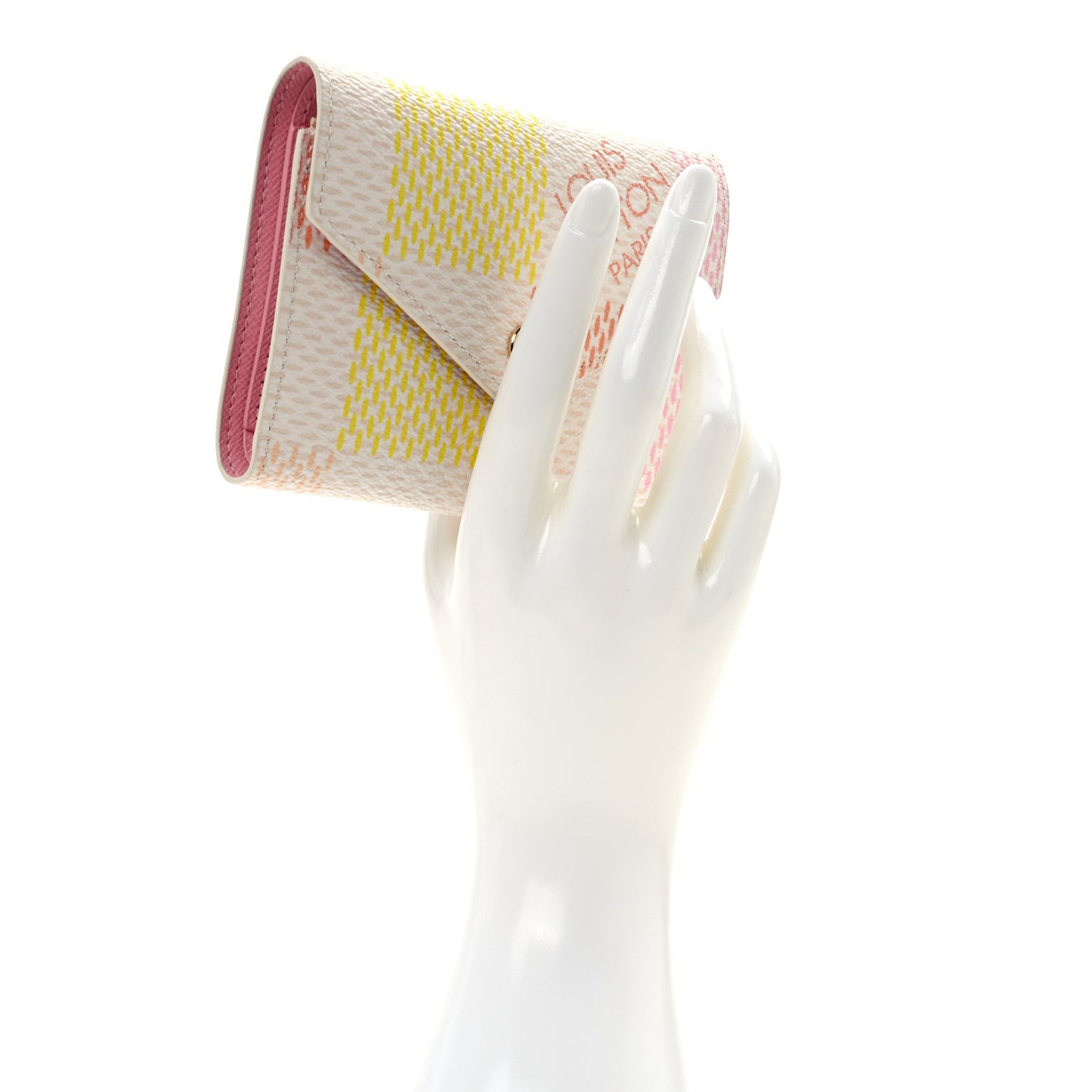 Giant Damier Victorine Wallet Peach Pink