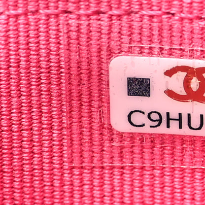 Chanel Caviar Quilted Flap Card Holder Wallet Pink 8 of 10