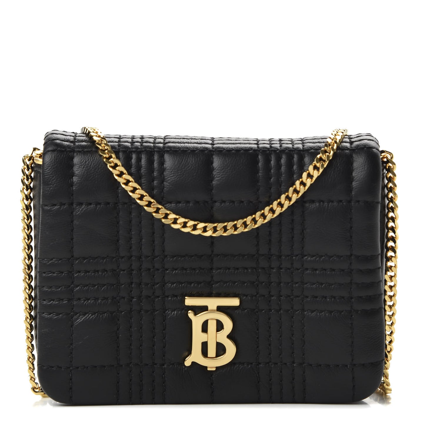 Lambskin Quilted Micro Lola Bag Black