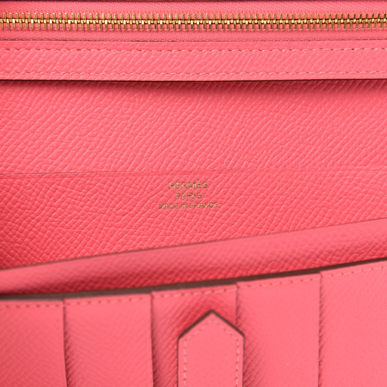Hermes Epsom Bearn Gusset Wallet Rose Azalee 6 of 8