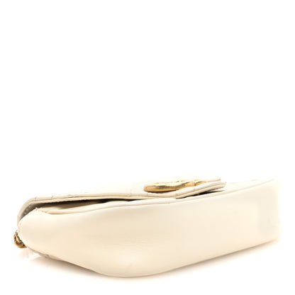 Gucci Calfskin Matelasse Super Mini GG Marmont Shoulder Bag White 4 of 10