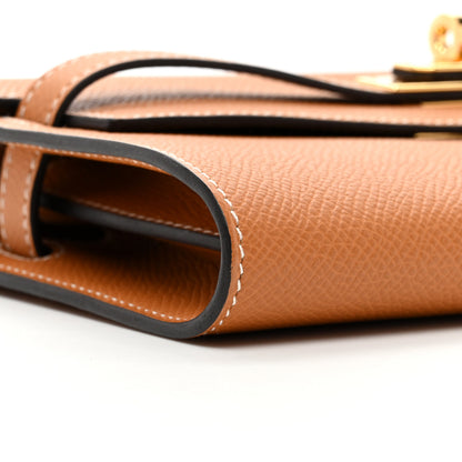 Hermes Epsom Kelly Wallet To Go Gold 9 of 11