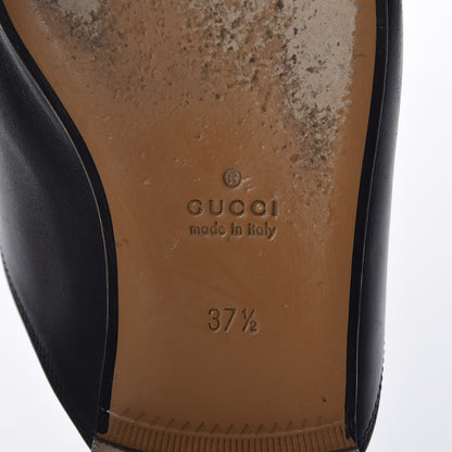 Gucci Calfskin Womens Princetown Slippers 37.5 Black 8 of 13