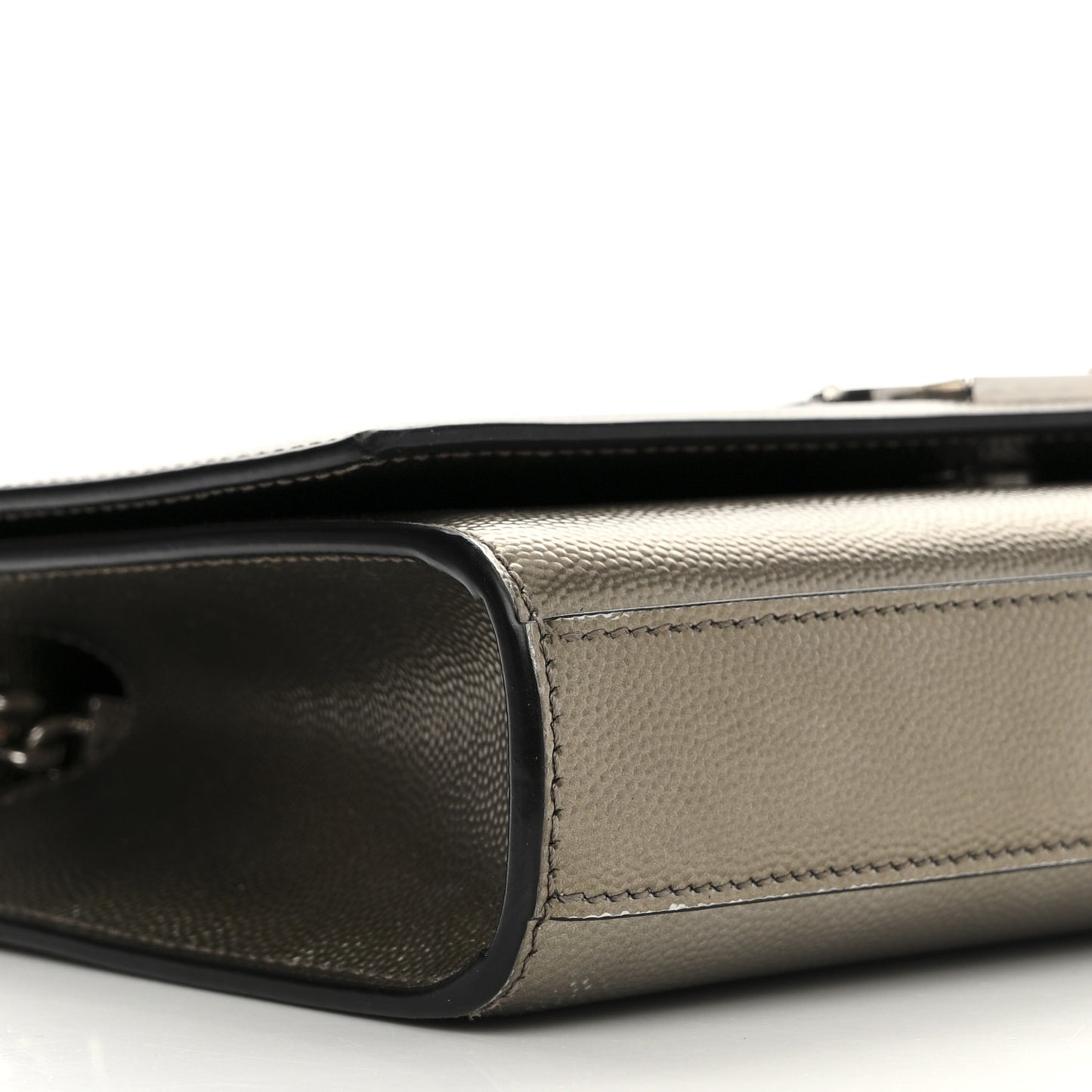 Grain De Poudre Small Monogram Kate Satchel Gold